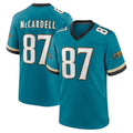 Jdoa J.Jaguars #87 Keenan McCardell Player Teal Prowler Throwback Limited Home Game Stitched Jerseys