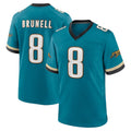 Jdoa J.Jaguars #8 Mark Brunell?Player Teal Prowler Throwback Limited Home Game Stitched Jerseys