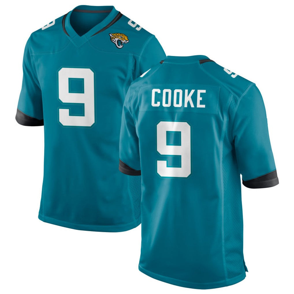 Jdoa J.Jaguars #9 Logan Cooke Player Teal Home Game Stitched Jerseys