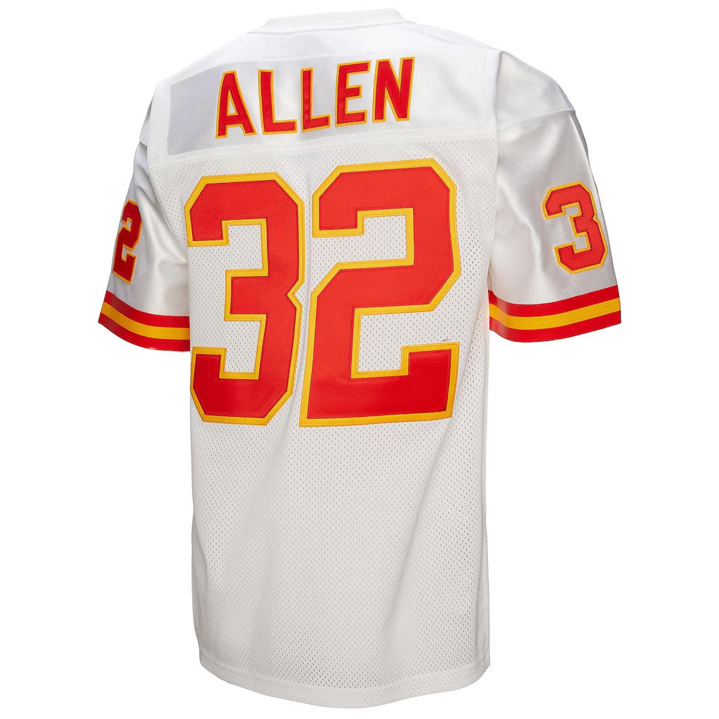 Jdoa KC.Chiefs 1994 #32 Marcus Allen Mitchell & Ness White Authentic Throwback Retired Player Jersey