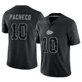 Jdoa KC.Chiefs #10 Isiah Pacheco Player Black RFLCTV Limited Stitched Jerseys