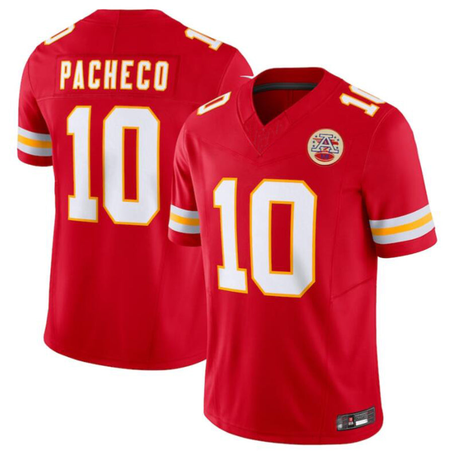 Jdoa KC.Chiefs #10 Isiah Pacheco Red Vapor F.U.S.E. Limited Jersey American Stitched Jersey