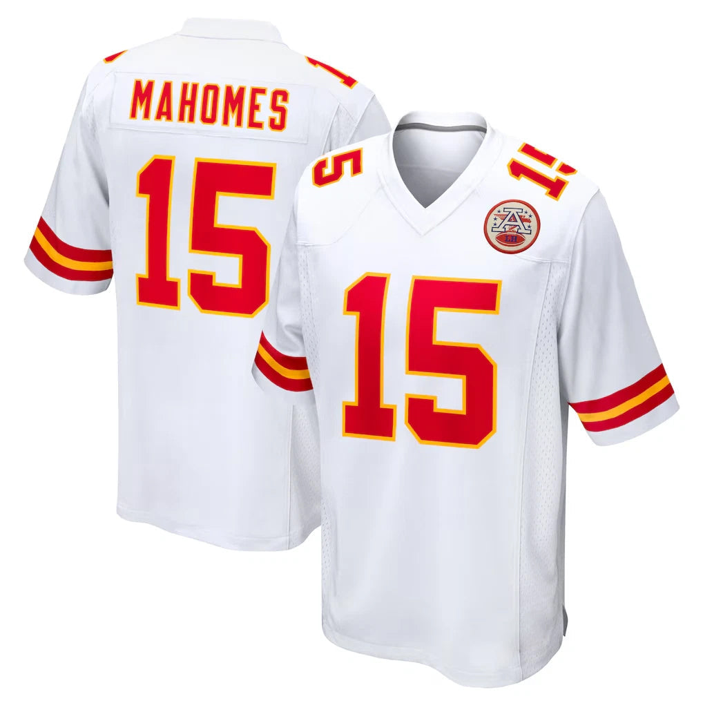 Jdoa KC.Chiefs #15 Patrick Mahomes Player White Home Game Stitched Jerseys