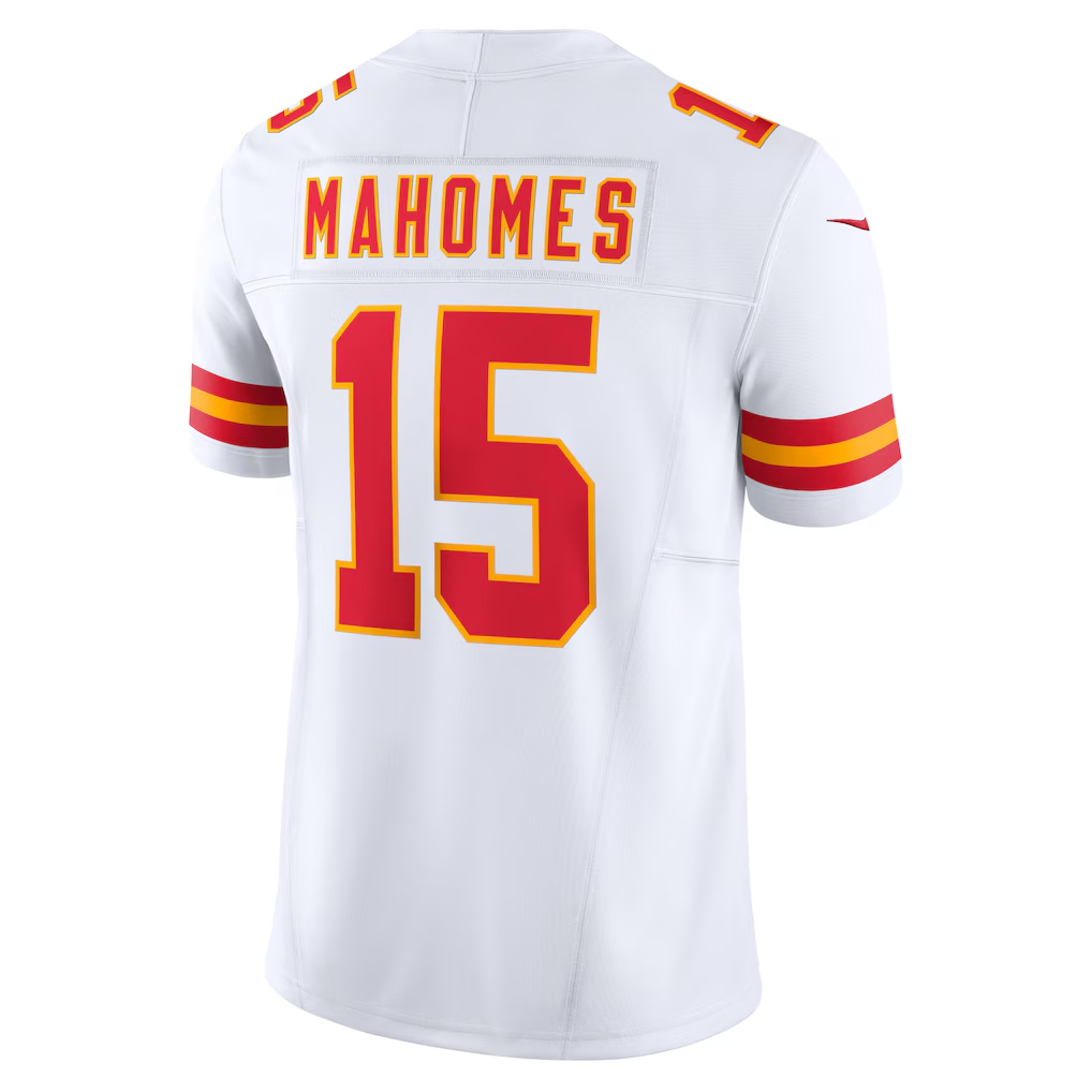 Jdoa KC.Chiefs #15 Patrick Mahomes White Vapor F.U.S.E. Limited Stitched Jerseys