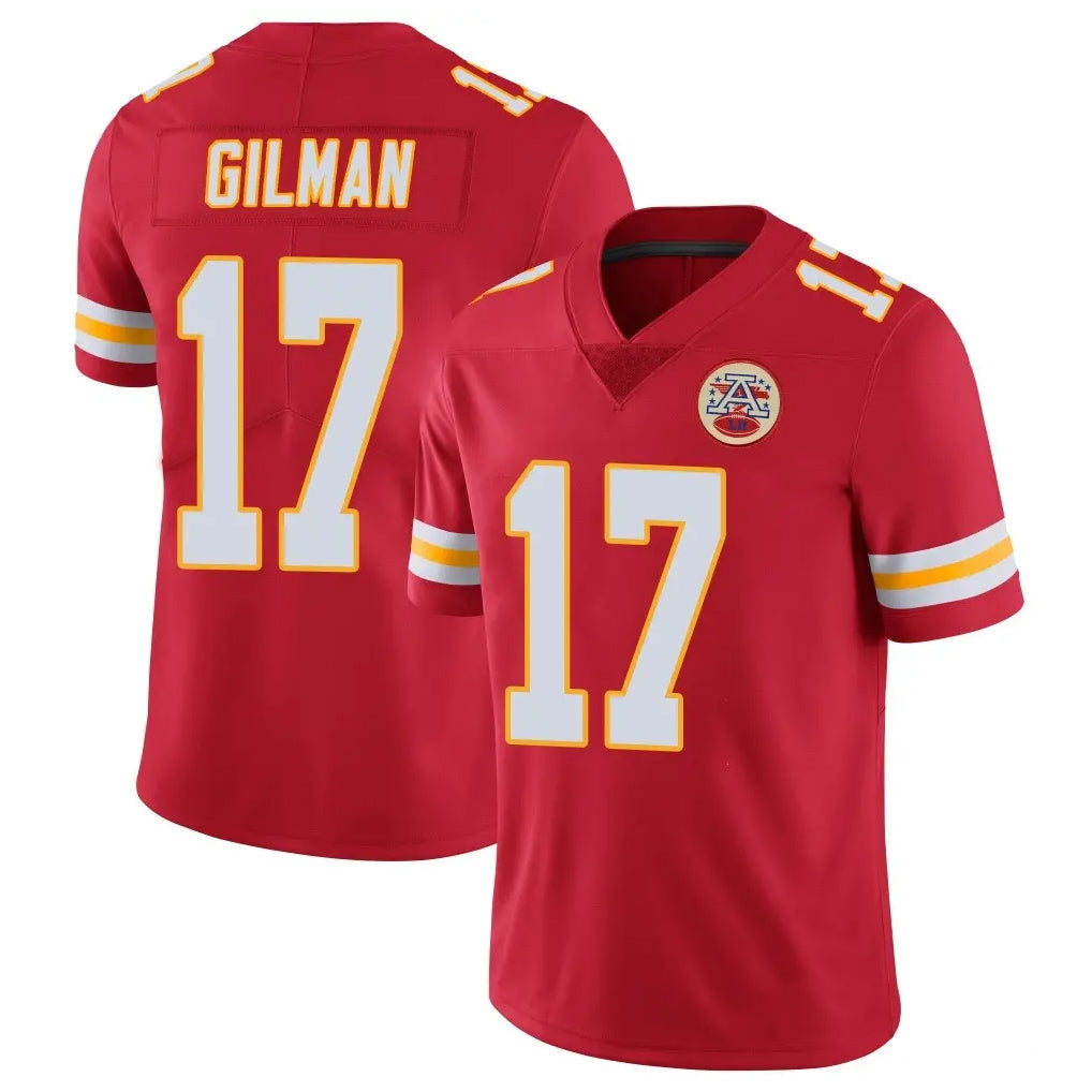 Jdoa KC.Chiefs #17 Alohi Gilman Player Red Limited Vapor Untouchable Home Game Stitched Jerseys