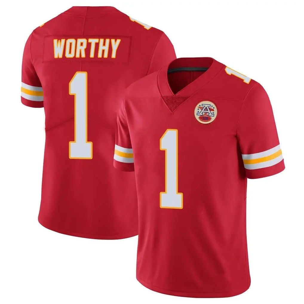 Jdoa KC.Chiefs #1 Xavier Worthy Player Red Limited Vapor Untouchable Home Game Stitched Jerseys
