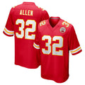 Jdoa KC.Chiefs #32 Marcus Allen Player Red Home Game Stitched Jerseys