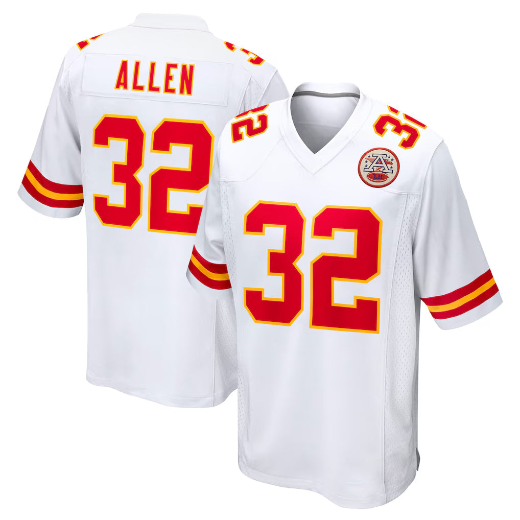 Jdoa KC.Chiefs #32 Marcus Allen Player White Home Game Stitched Jerseys