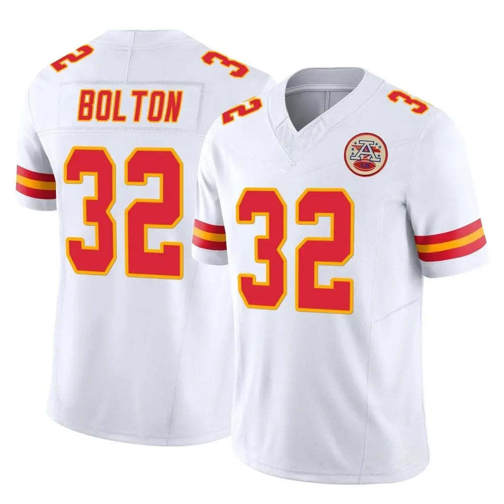 Jdoa KC.Chiefs #32 Nick Bolton Player White Limited Vapor F.U.S.E. Home Game Stitched Jerseys