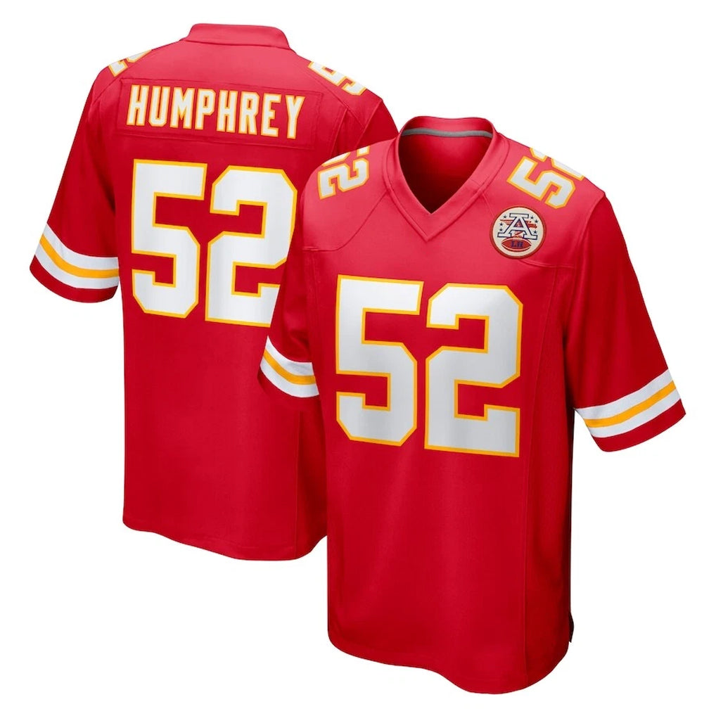 Jdoa KC.Chiefs #52 Creed Humphrey Player Red Home Game Stitched Jerseys