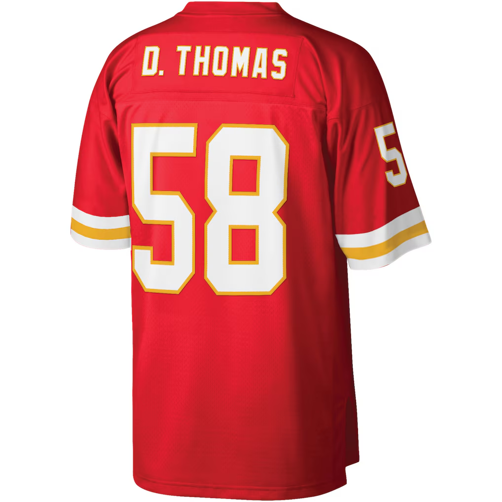 Jdoa KC.Chiefs #58 Derrick Thomas Mitchell & Ness Red Legacy Replica Jersey