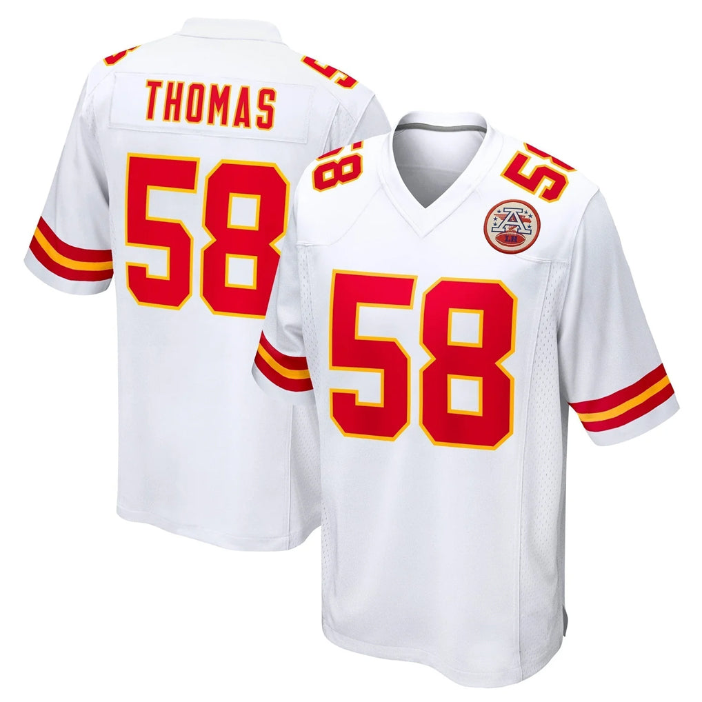 Jdoa KC.Chiefs #58 Derrick Thomas Player White Home Game Stitched Jerseys