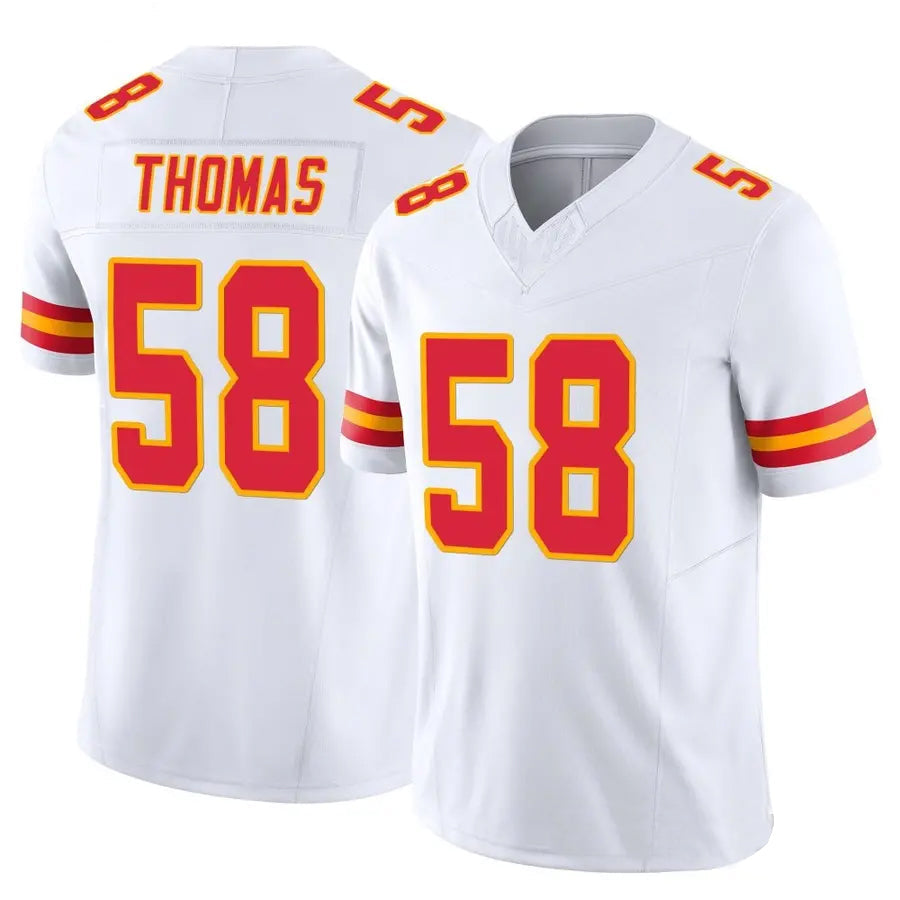Jdoa KC.Chiefs #58 Derrick Thomas Player White Vapor F.U.S.E. Limited Stitched Jerseys