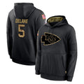 Jdoa KC.Chiefs #5 Mansoor Delane Player Black Salute to Service Hoodies Limited Game Stitched Jerseys