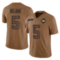 Jdoa KC.Chiefs #5 Mansoor Delane Player Brown Salute To Service Limited Stitched Jerseys