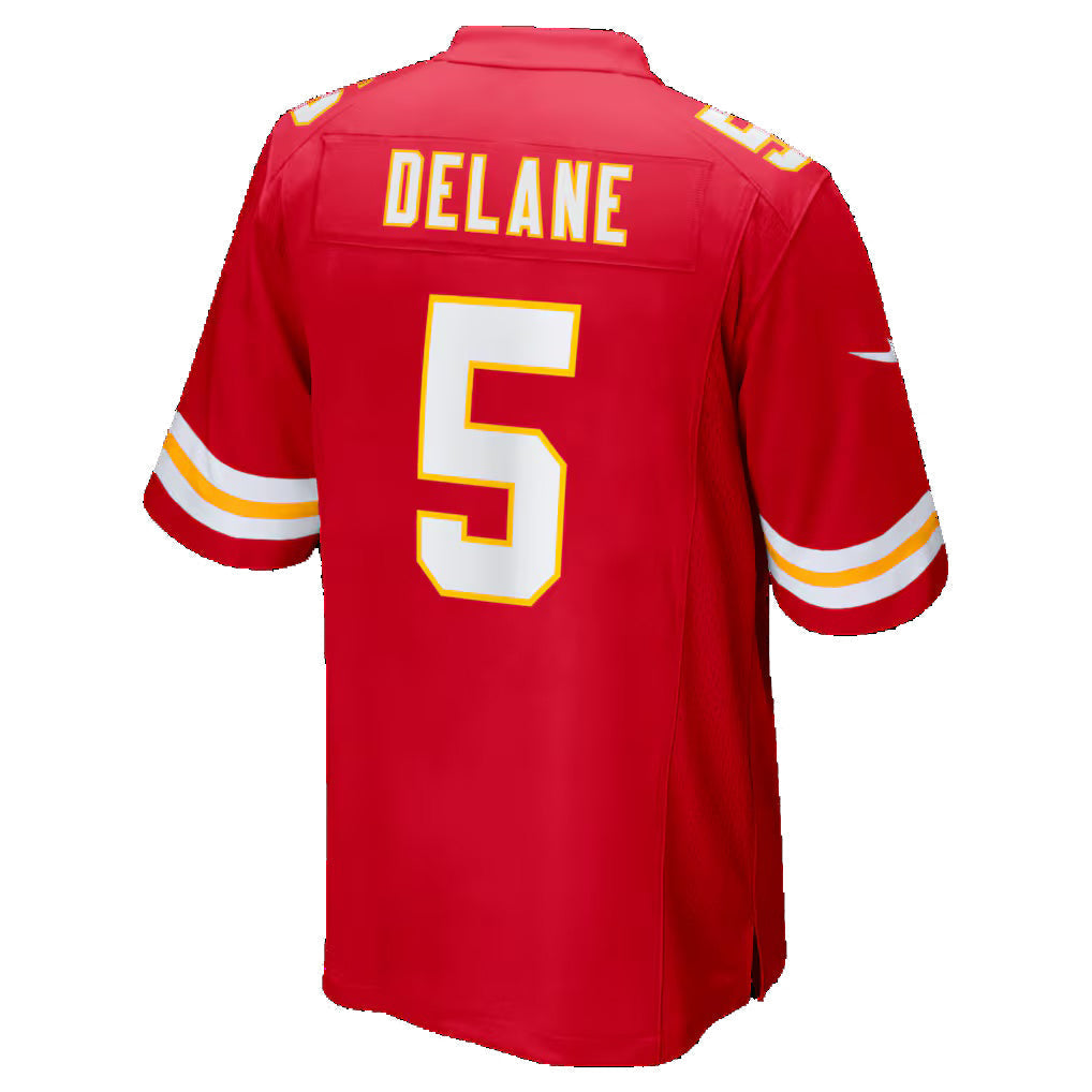 Jdoa KC.Chiefs #5 Mansoor Delane Red 2026 Draft First Round Pick No. 6 Team Game Stitched Jerseys