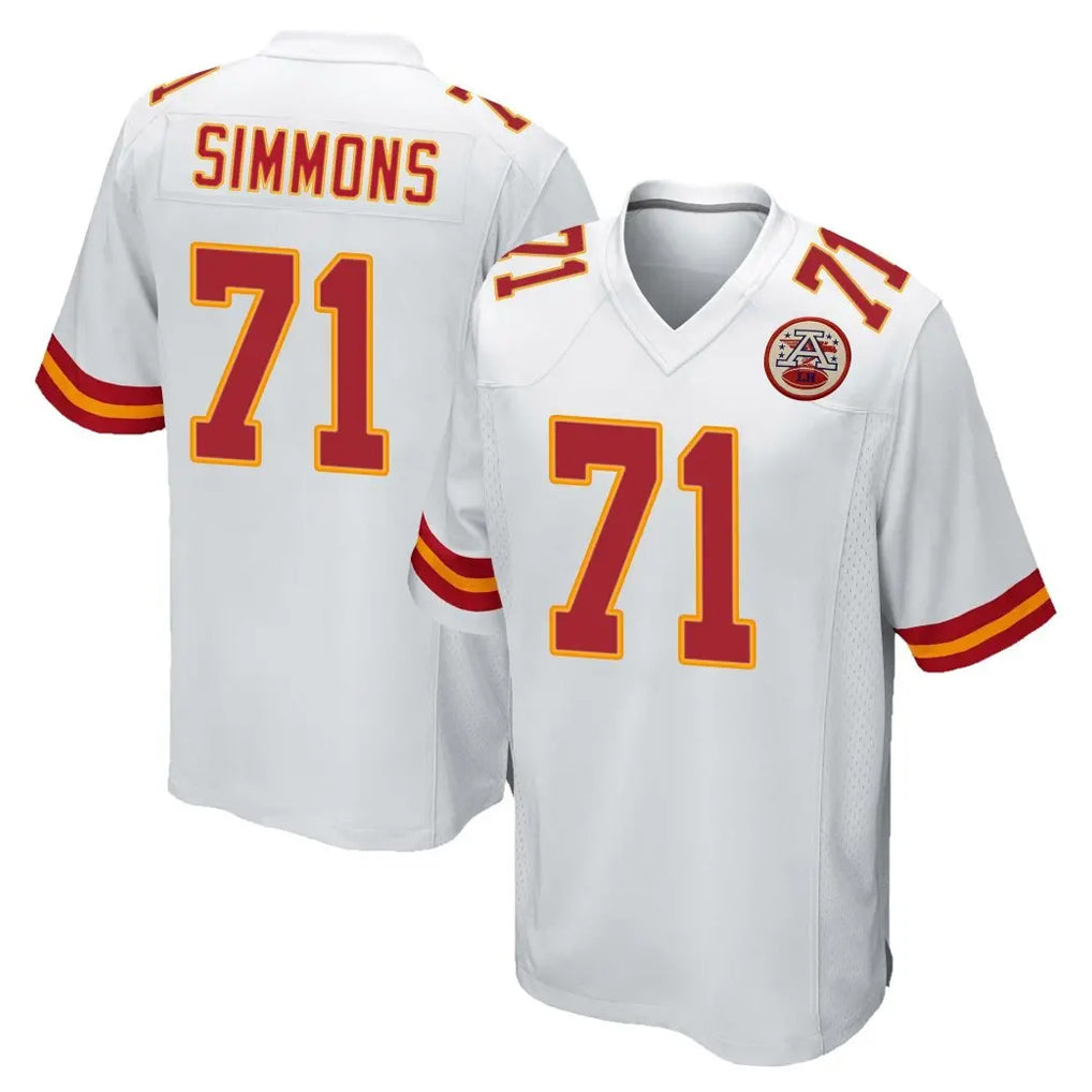 Jdoa KC.Chiefs #71 Josh Simmons Player White Home Game Stitched Jerseys