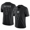 Jdoa KC.Chiefs #7 Harrison Butker Player Black RFLCTV Limited Stitched Jerseys