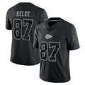 Jdoa KC.Chiefs #87 Travis Kelce Player Black RFLCTV Limited Stitched Jerseys
