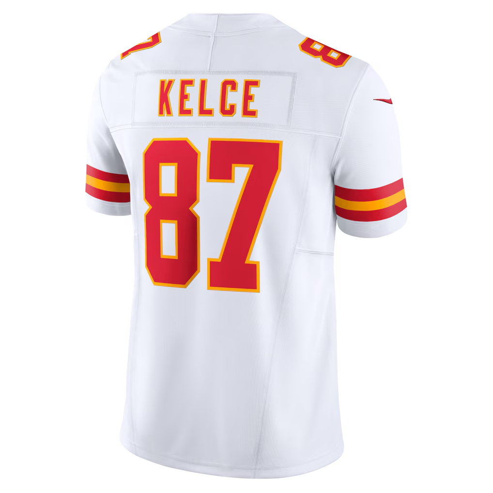 Jdoa KC.Chiefs #87 Travis Kelce White Vapor F.U.S.E. Limited Stitched Jerseys