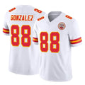 Jdoa KC.Chiefs #88 Tony Gonzalez Player White Limited Vapor F.U.S.E. Home Game Stitched Jerseys