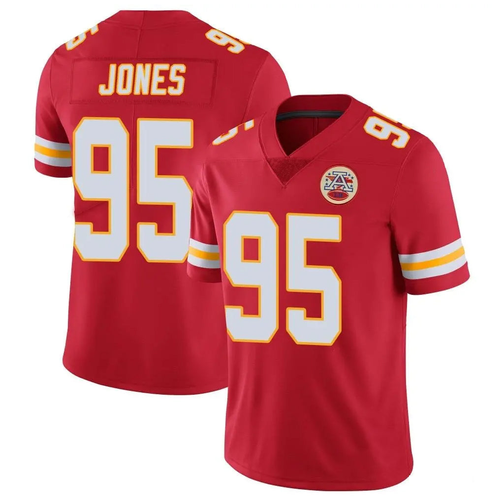 Jdoa KC.Chiefs #95 Chris Jones Player Red Limited Vapor Untouchable Home Game Stitched Jerseys