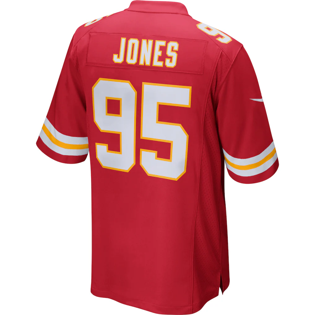 Jdoa KC.Chiefs #95 Chris Jones Red Game Stitched Jerseys