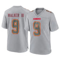 Jdoa KC.Chiefs #9 Kenneth Walker III Player Gray Atmosphere Fashion Game Stitched Jerseys