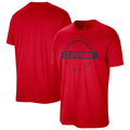 Xdoa LA.Clippers Red Authentic Practice T-Shirt Stitched Jerseys