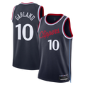 Jdoa LA.Clippers #10 Darius Garland Navy Swingman Stitched Jerseys- Icon Edition