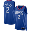 Xdoa LA.Clippers #2 Kawhi Leonard Royal Swingman Stitched Jerseys - Icon Edition
