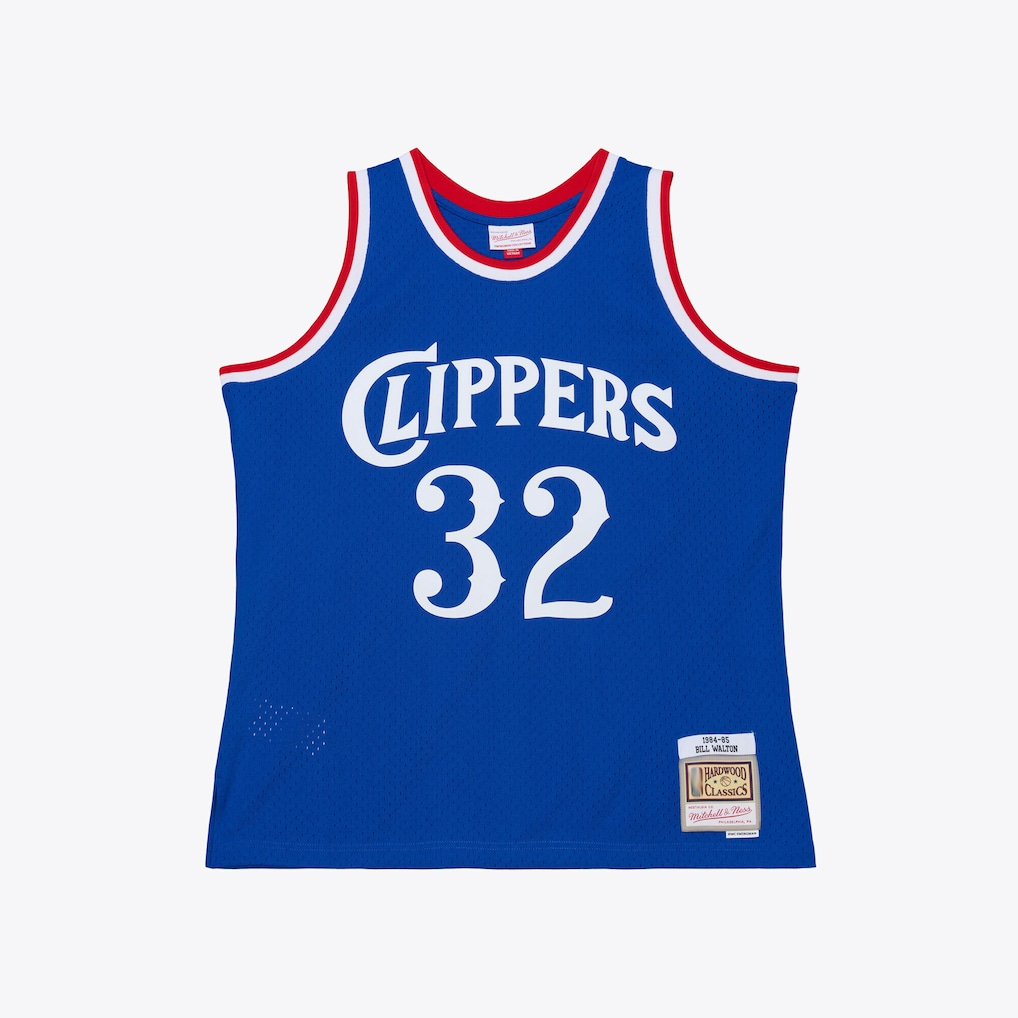 Jdoa LA.Clippers #32 Bill Walton Mitchell & Ness Royal 1984-85 Swingman Stitched Jerseys