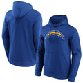 Jdoa LA.Chargers Royal LOGO Pullover Hoodies Home Game Blank Player Stitched Jerseys