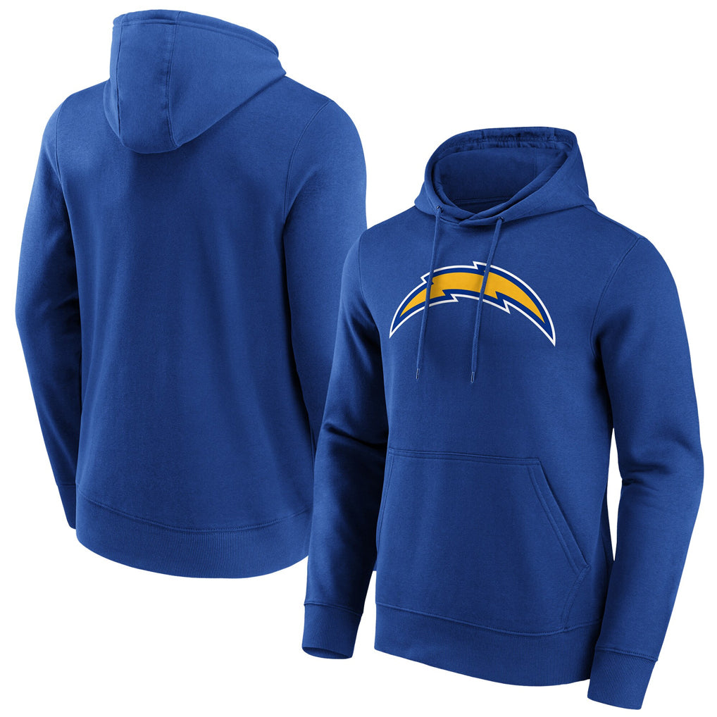 Jdoa LA.Chargers Royal LOGO Pullover Hoodies Home Game Blank Player Stitched Jerseys