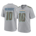Jdoa LA.Chargers #10 Justin Herbert Player Gray Atmosphere Fashion Home Game Stitched Jerseys