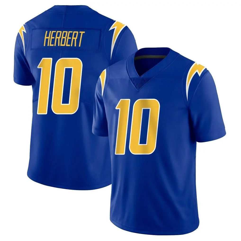 Jdoa LA.Chargers #10 Justin Herbert Player Royal Limited Vapor Home Game Stitched Jerseys