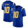 Jdoa LA.Chargers #10 Justin Herbert Player Royal Limited Vapor Home Game Stitched Jerseys