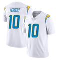 Jdoa LA.Chargers #10 Justin Herbert Player White Limited Vapor Untouchable Home Game Stitched Jerseys