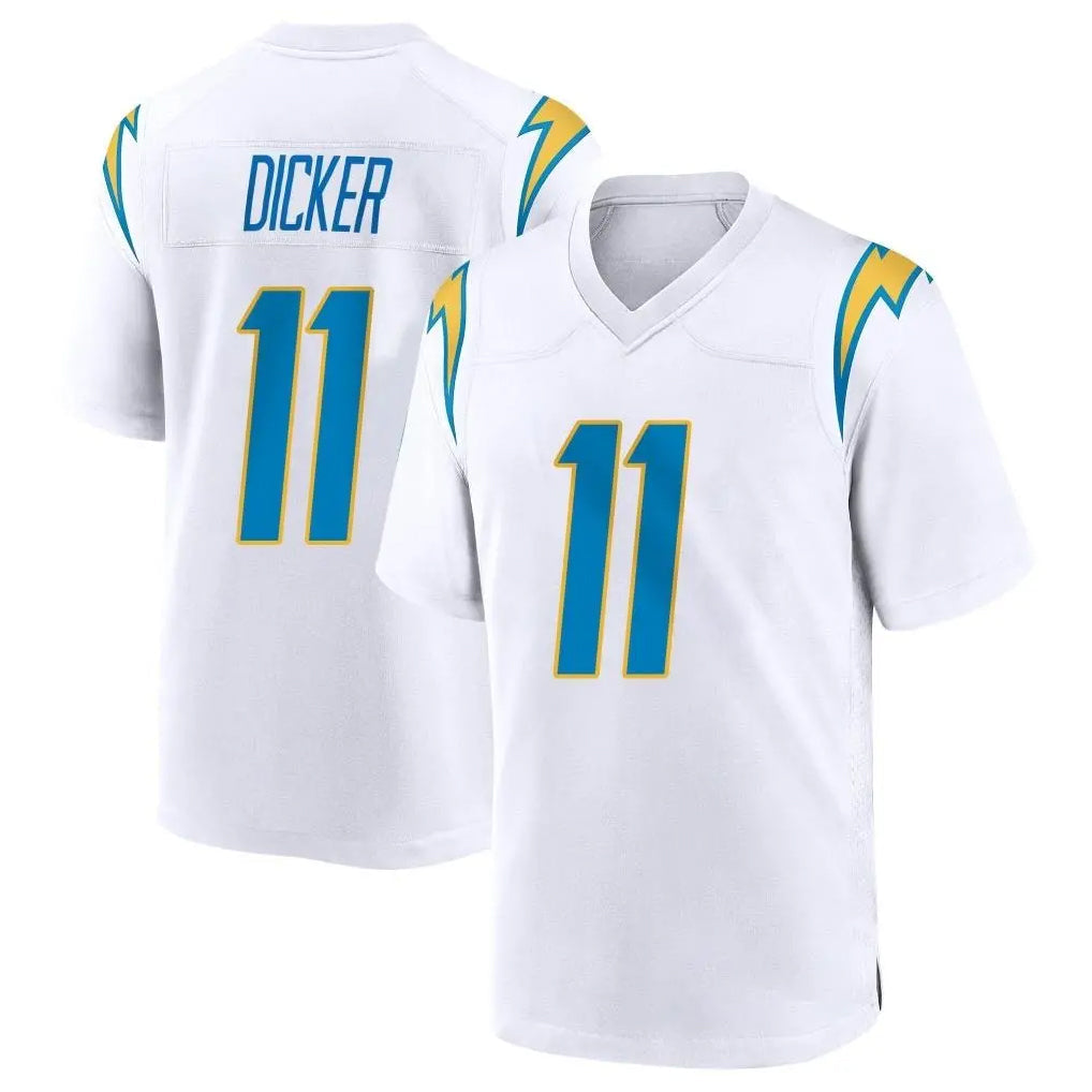 Jdoa LA.Chargers #11 Cameron Dicker Player White Home Game Stitched Jerseys