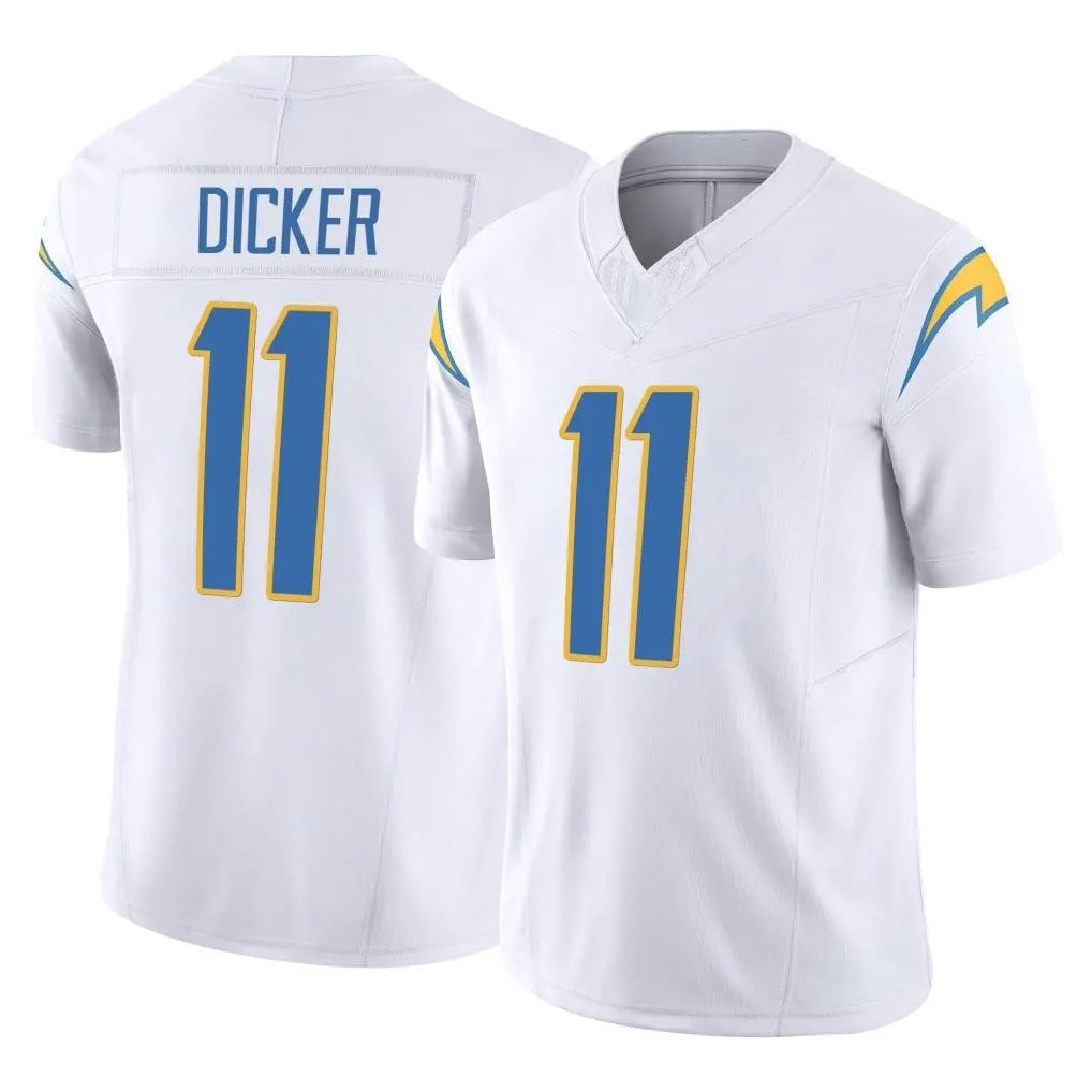 Jdoa LA.Chargers #11 Cameron Dicker Player White Limited Vapor F.U.S.E. Home Game Stitched Jerseys