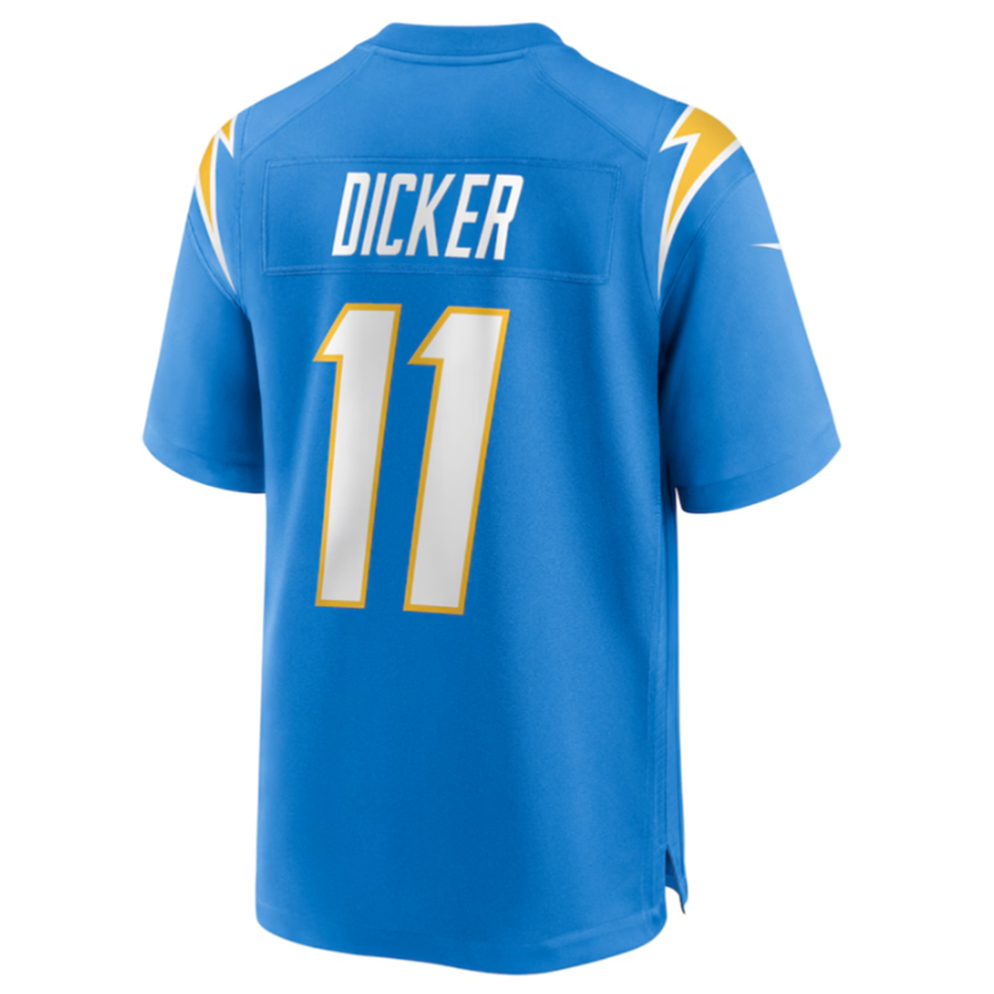 Jdoa LA.Chargers #11 Cameron Dicker Powder Blue Game Stitched Jerseys