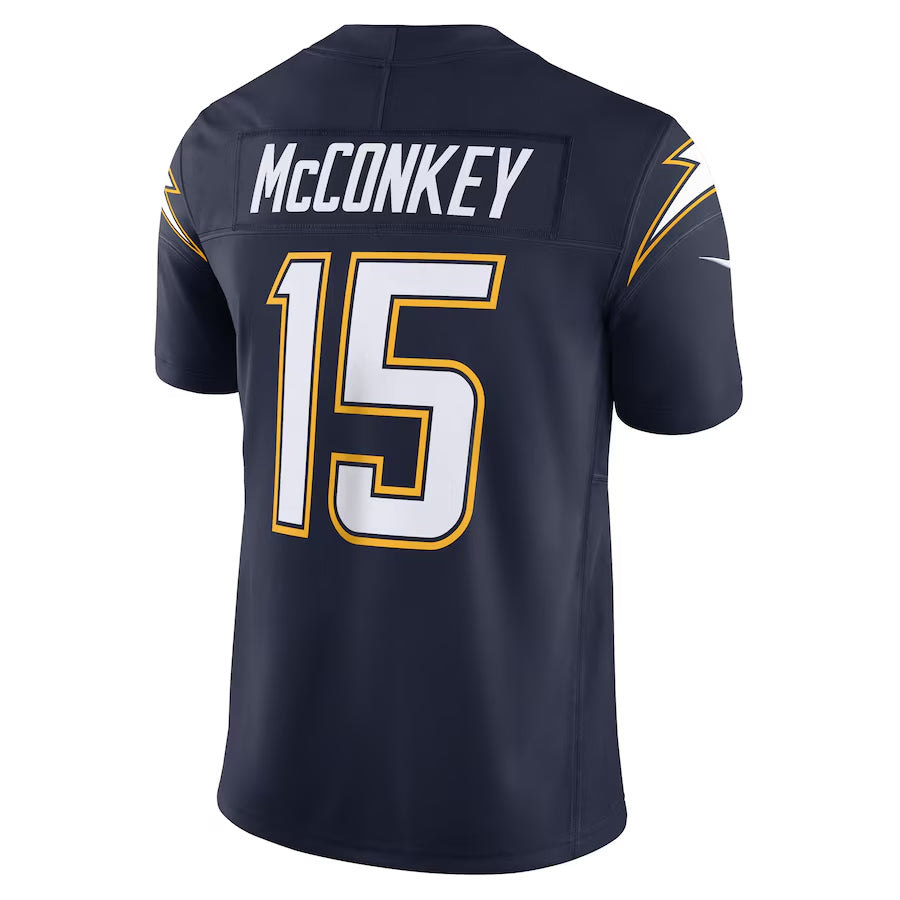 Jdoa LA.Chargers #15 Ladd McConkey Navy Vapor F.U.S.E. Limited Stitched Jerseys