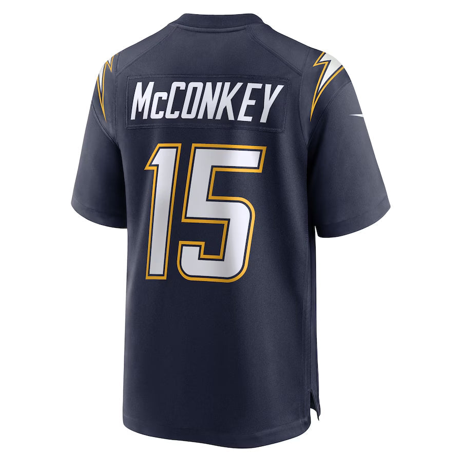 Jdoa LA.Chargers #15 Ladd McConkey Player  Navy Game Stitched Jerseys