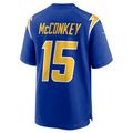 Jdoa LA.Chargers #15 Ladd McConkey Royal Game Jersey Stitched Jersey