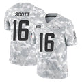 Jdoa LA.Chargers #16 J.K. Scott Player Arctic Camo Salute To Service Limited Game Stitched Jerseys