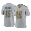 Jdoa LA.Chargers #16 J.K. Scott Player Gray Atmosphere Fashion Home Game Stitched Jerseys