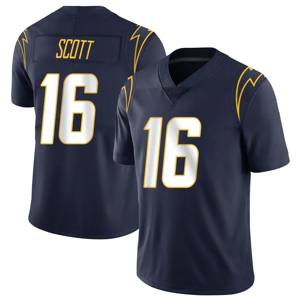 Jdoa LA.Chargers #16 J.K. Scott Player Navy Limited Vapor Untouchable Home Game Stitched Jerseys