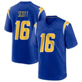 Jdoa LA.Chargers #16 J.K. Scott Player Royal Home Game Stitched Jerseys