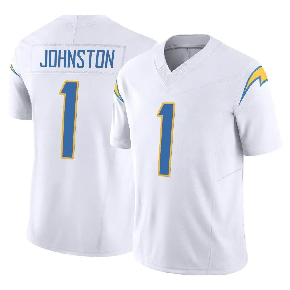 Jdoa LA.Chargers #1 Quentin Johnston Player White Limited Vapor F.U.S.E. Home Game Stitched Jerseys