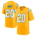Jdoa LA.Chargers #20 Cam Hart Player Gold Home Game Stitched Jerseys